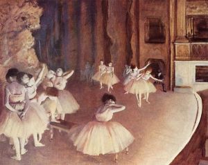 Rehearsal of the scene of 1874 by Degas